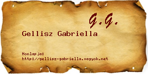 Gellisz Gabriella névjegykártya